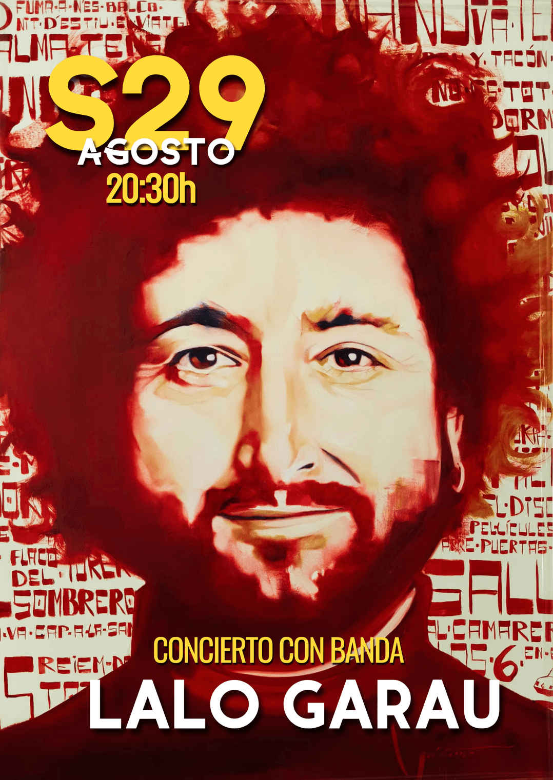 Lalo Garau: concert with band at Escena 101