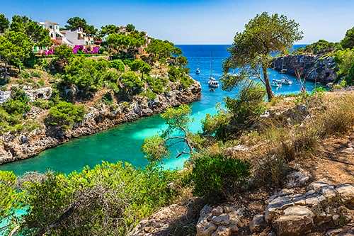 Naturparadies in der Bucht Cala Pi an Mallorcas Südküste