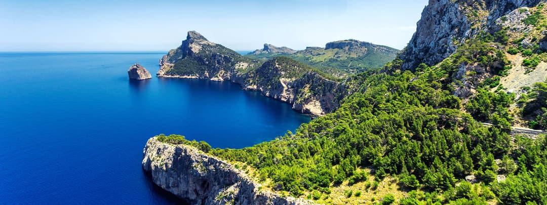 imposing north coast of Mallorca