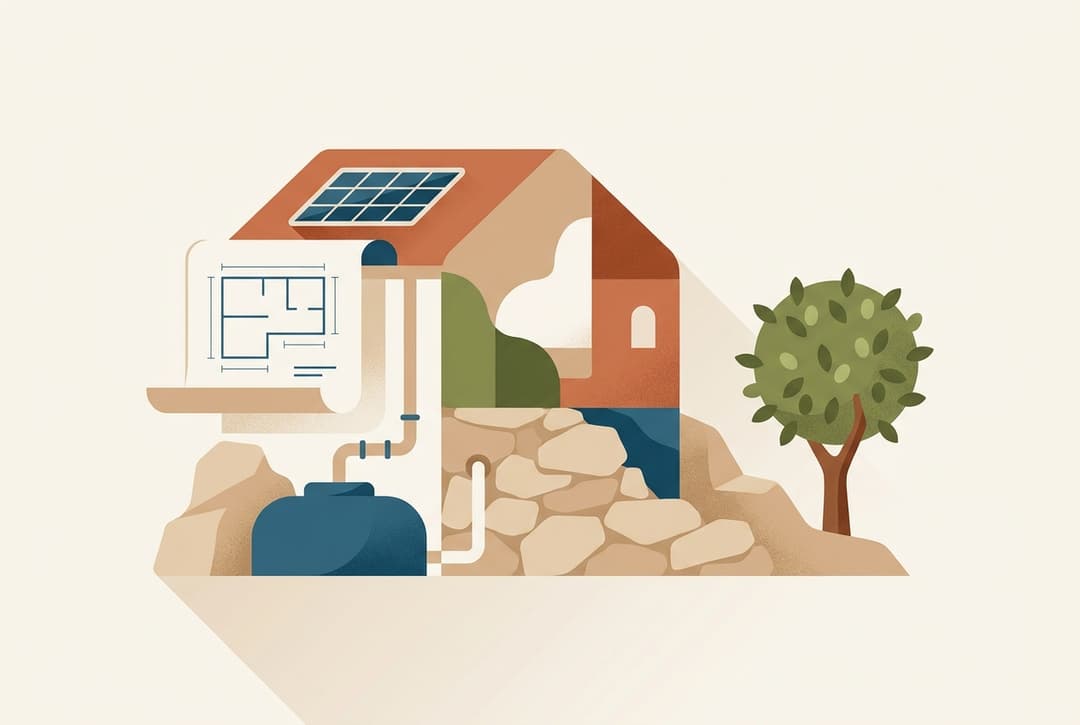 Ökologisch wohnen auf Mallorca: Solar, Wasser & Bau